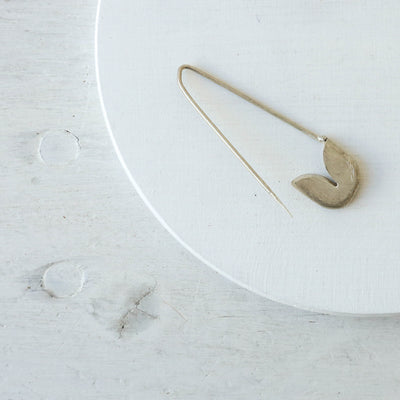 7.5cm Silver Scarf Pin