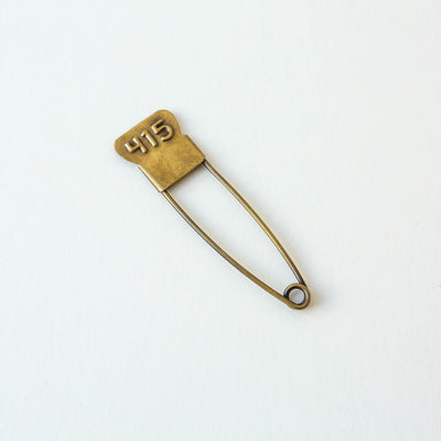 Brass Laundry Pin with Numbers