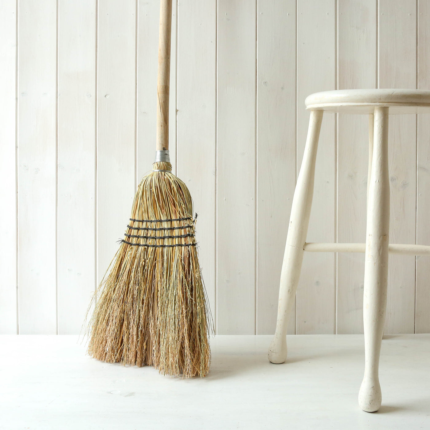 Eucalyptus Wood & Straw Broom - Local Pick Up Only