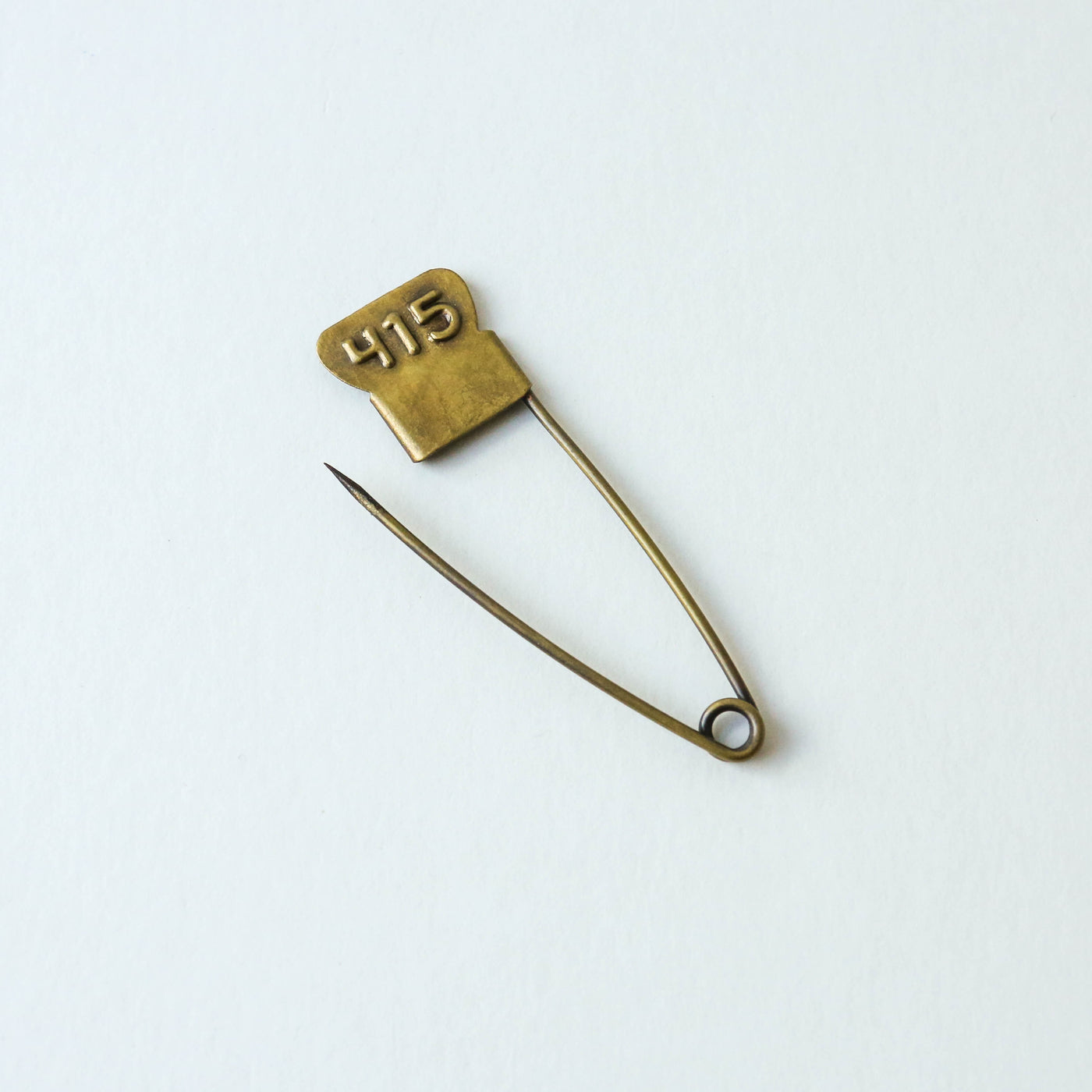 Brass Laundry Pin with Numbers