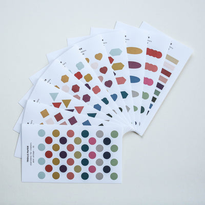 Mini Muted Stickers - 10 sheets