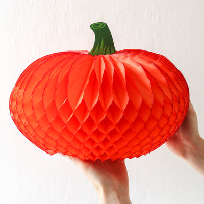 Honeycomb Halloween Pumpkin - 30cm