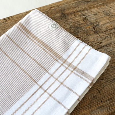 Pair of Chef Tea Towels - Brown