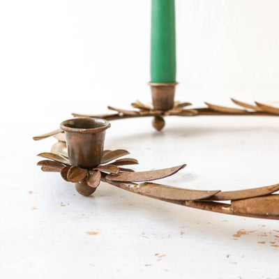 Leonette Candle Holder - Brass