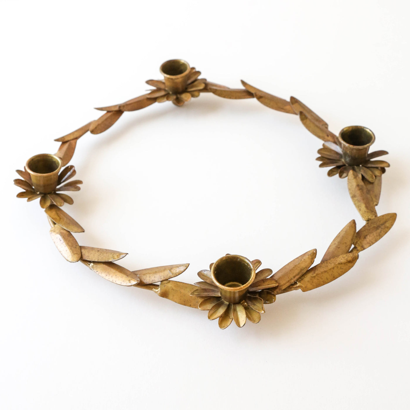 Leonette Candle Holder - Brass