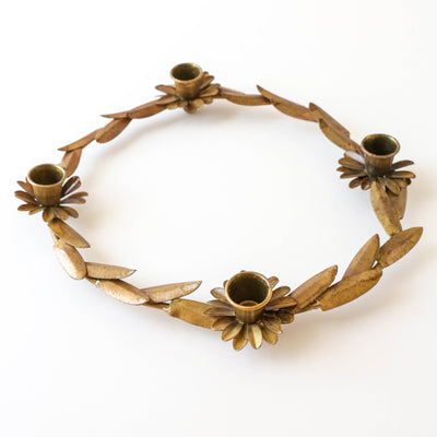 Leonette Candle Holder - Brass