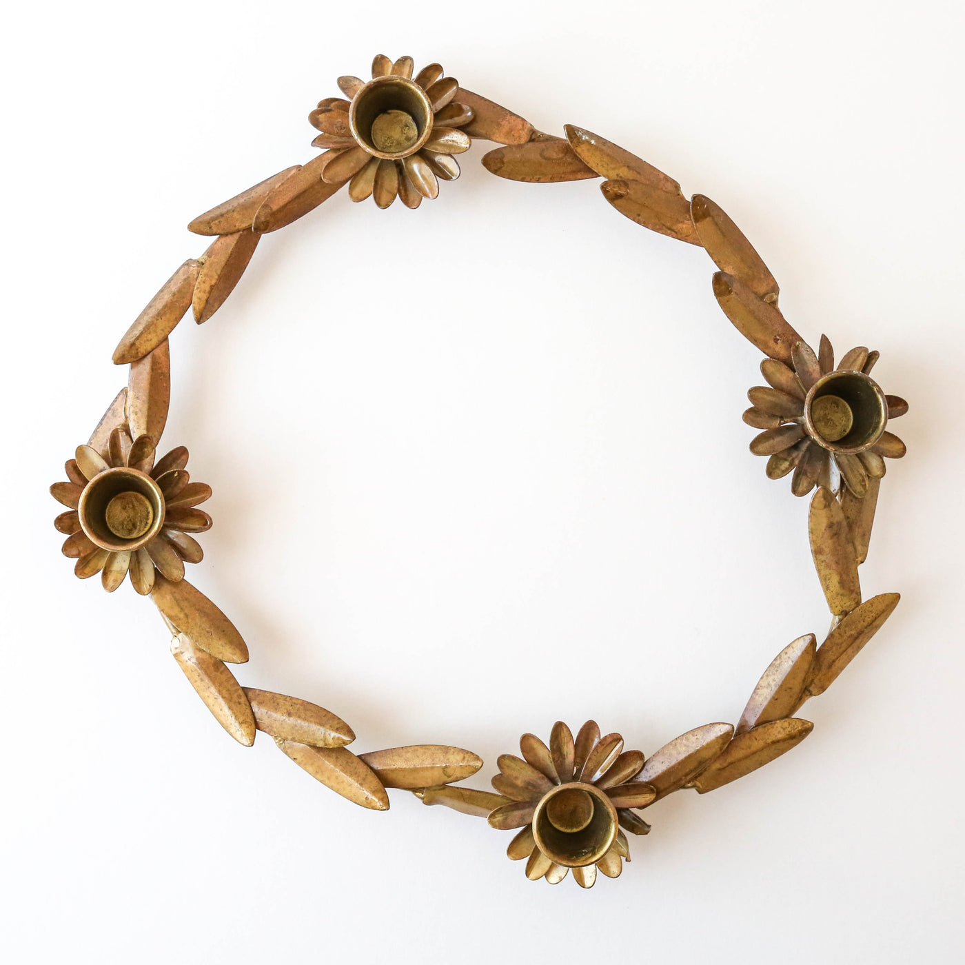 Leonette Candle Holder - Brass