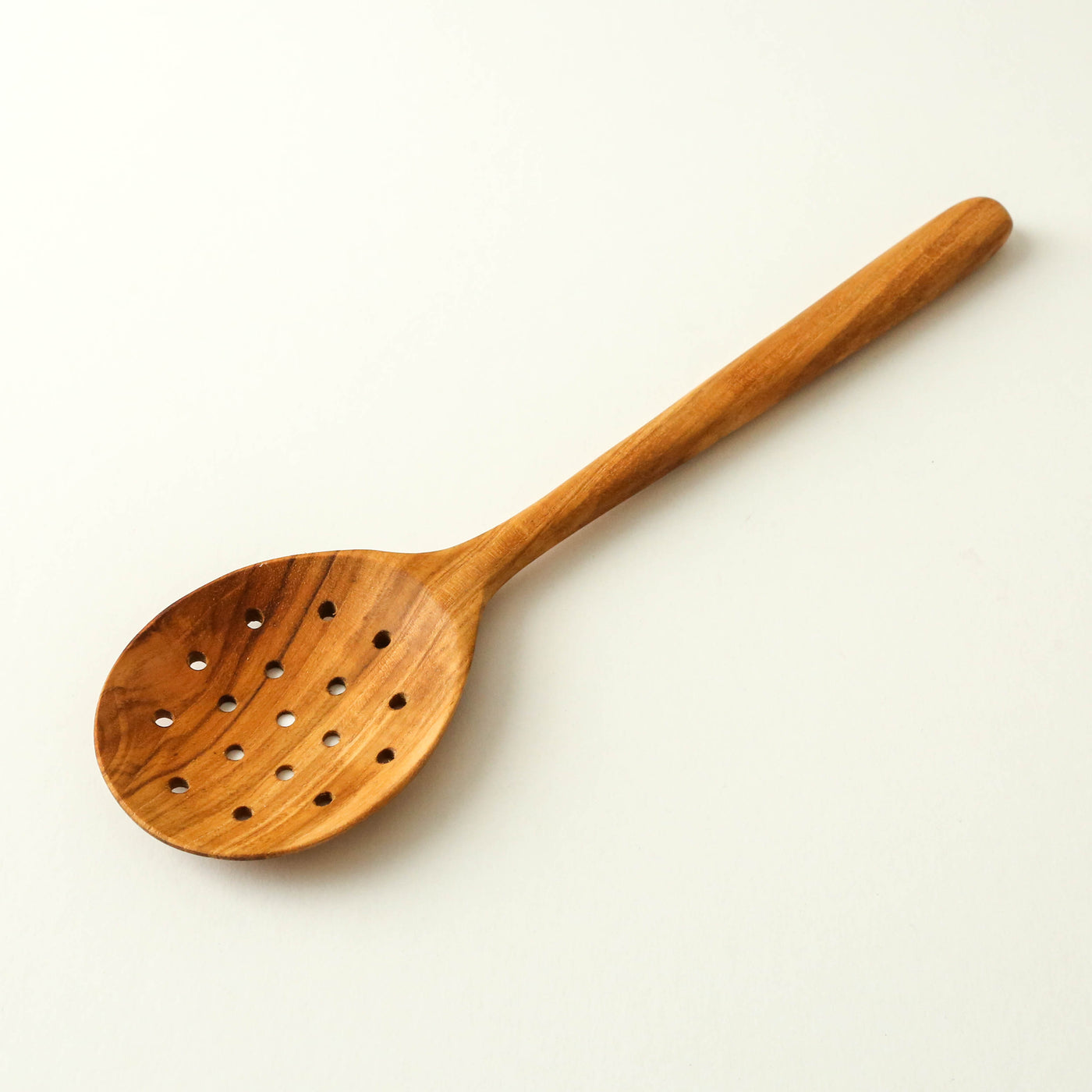 Teak Wood Strainer Spoon