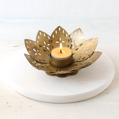 Arras Votive Bronze Candle Holder