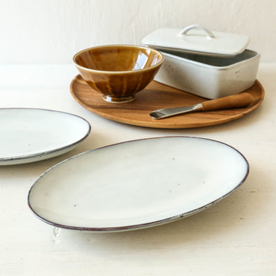 Nordic Sand Oval Plate - Small
