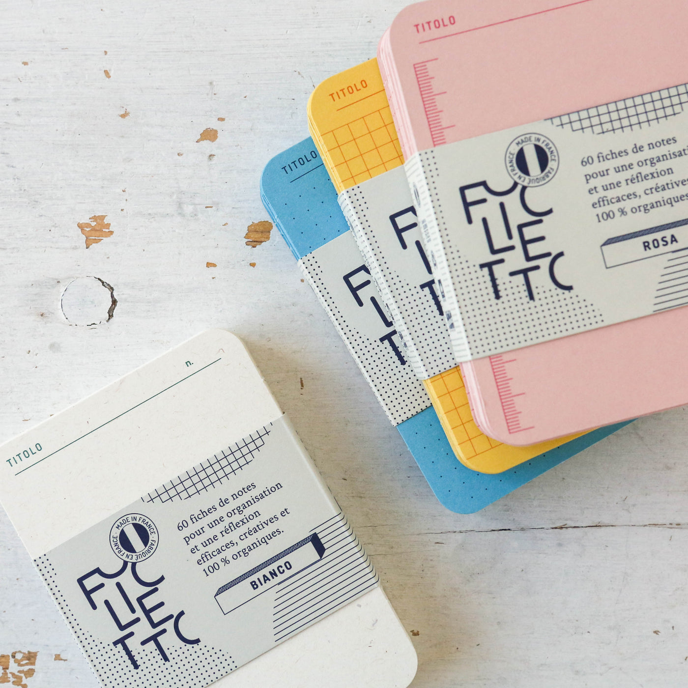 A7 Deck of 60 Memo Cards - Solid Colours