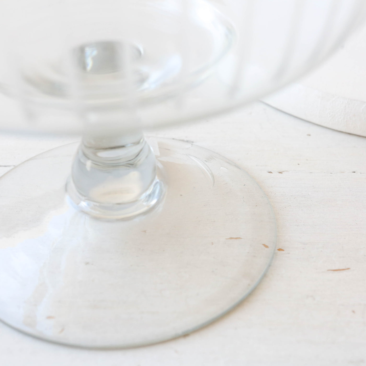Etched Vintage Style Dessert Bowl