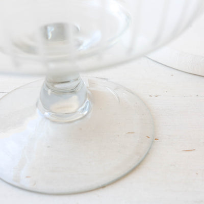 Etched Vintage Style Dessert Bowl