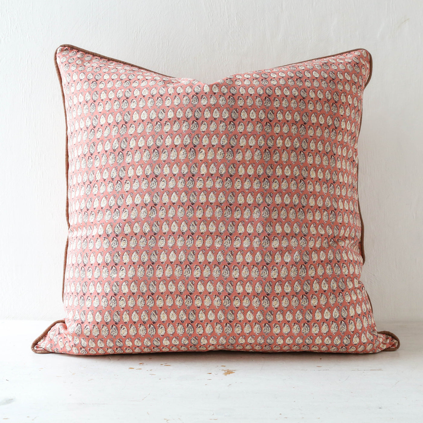 Piped Cushion Cover - Ayda Dusty Berry