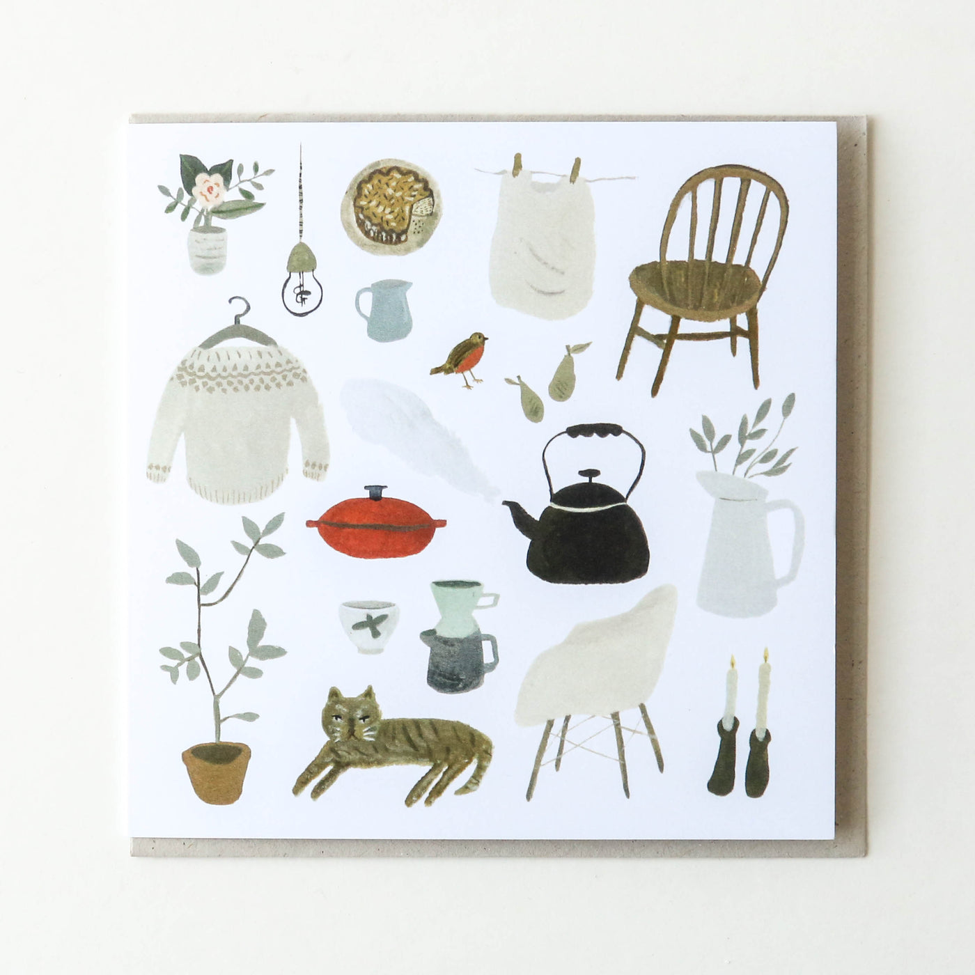 A Calm Morning at Home Card