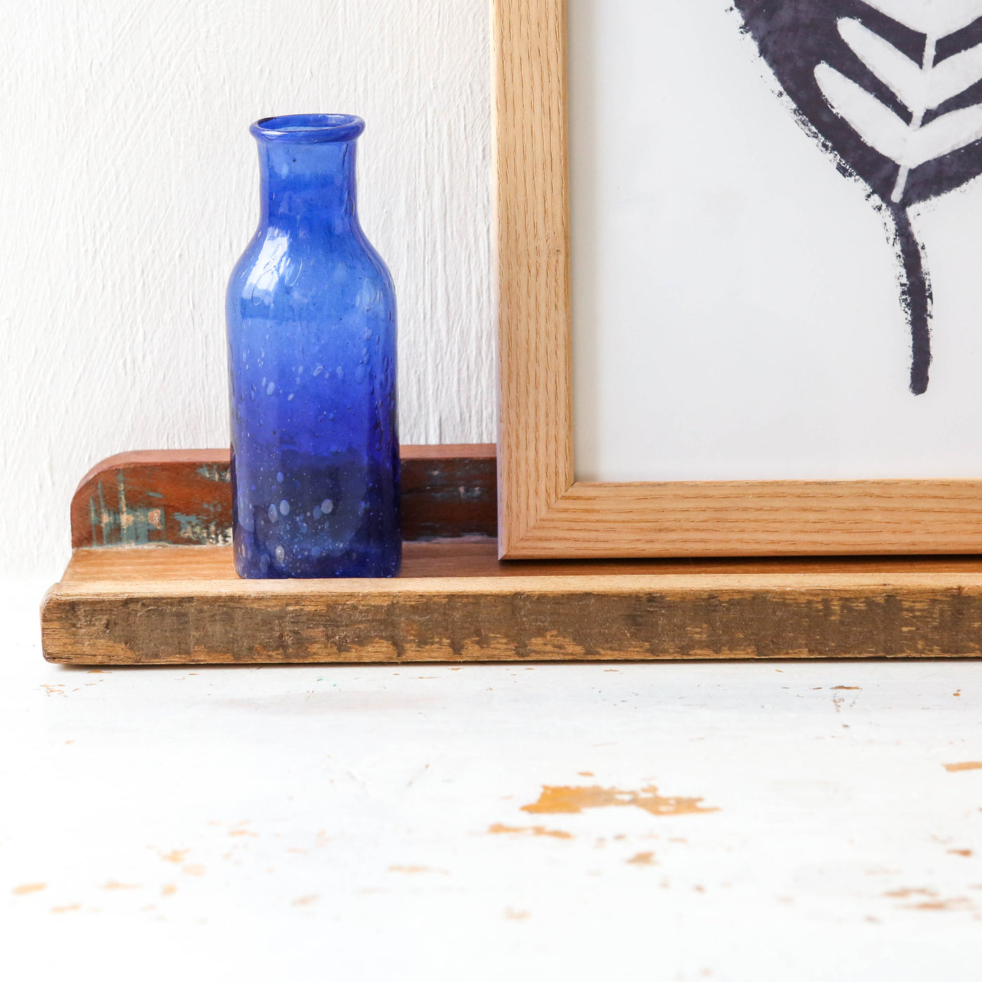 Reclaimed Wood Gallery Shelf