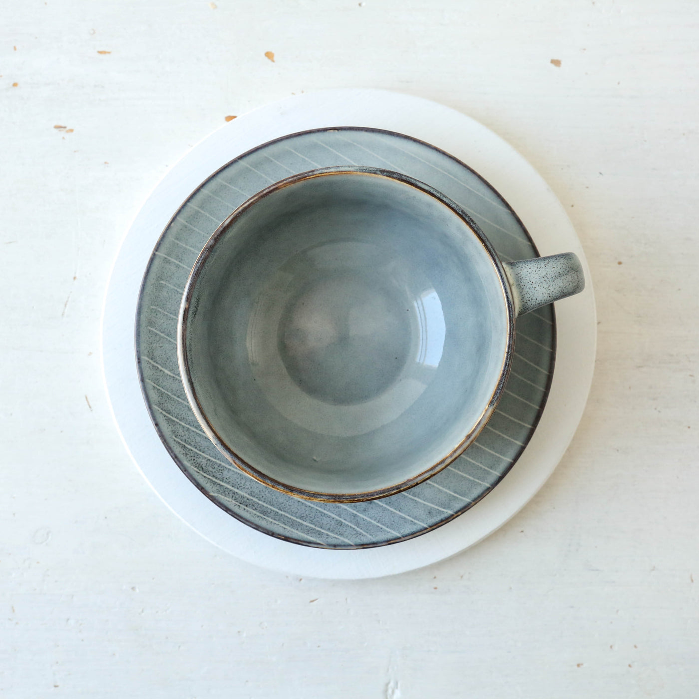 Nordic Sea Cup with Saucer - Large