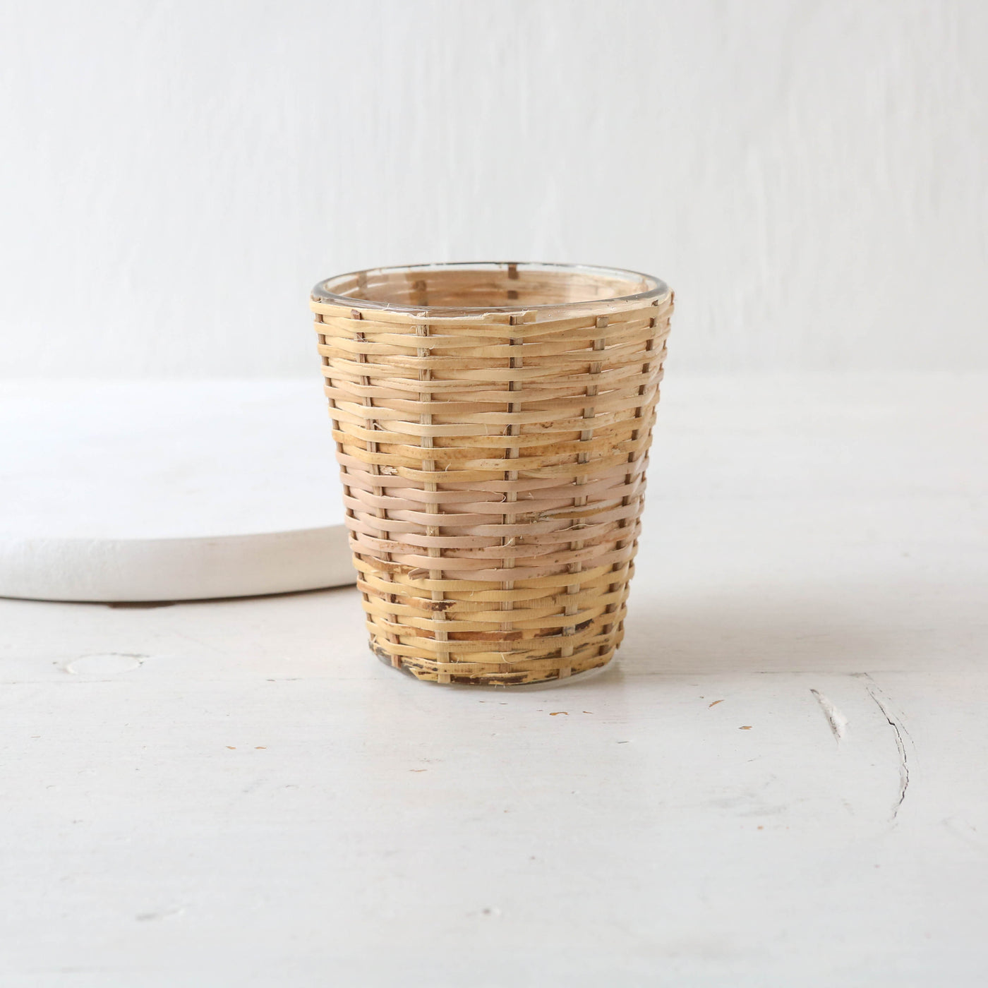 Rattan Covered Planter