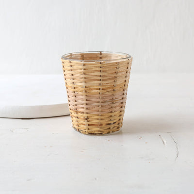 Rattan Covered Planter