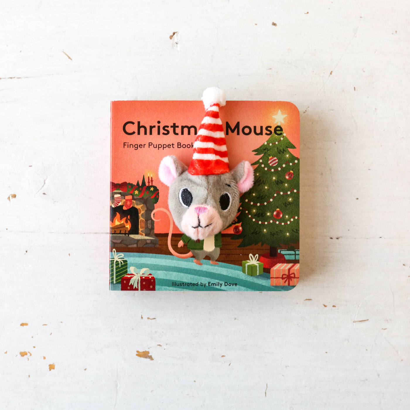 Finger Puppet Board Book - Christmas Mouse