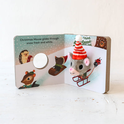 Finger Puppet Board Book - Christmas Mouse