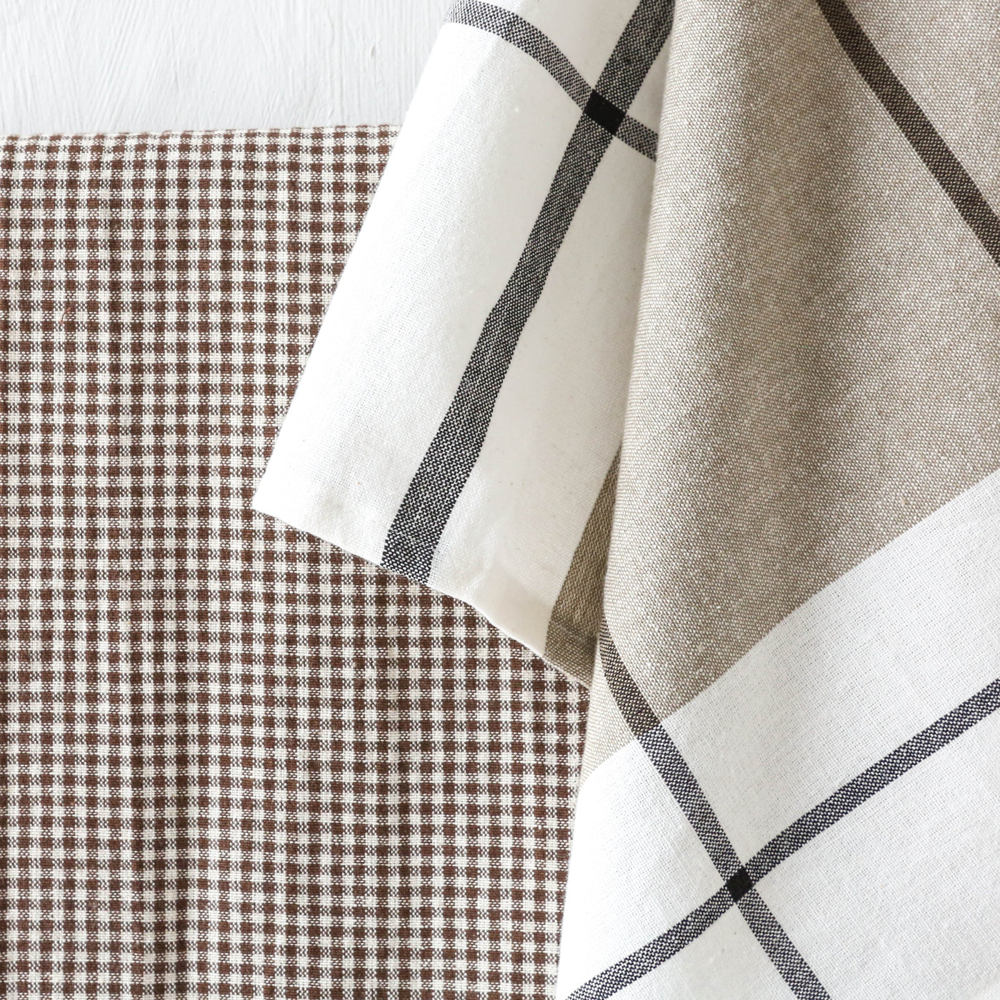 Soft Cotton Checked Tea Towels