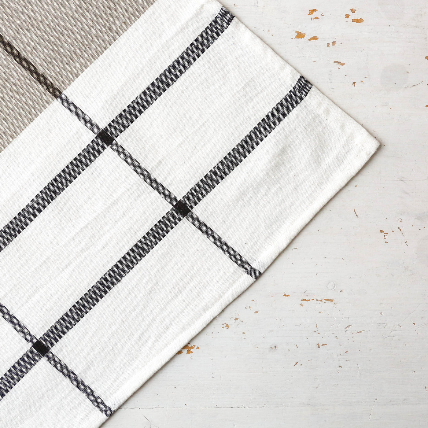 Soft Cotton Checked Tea Towels