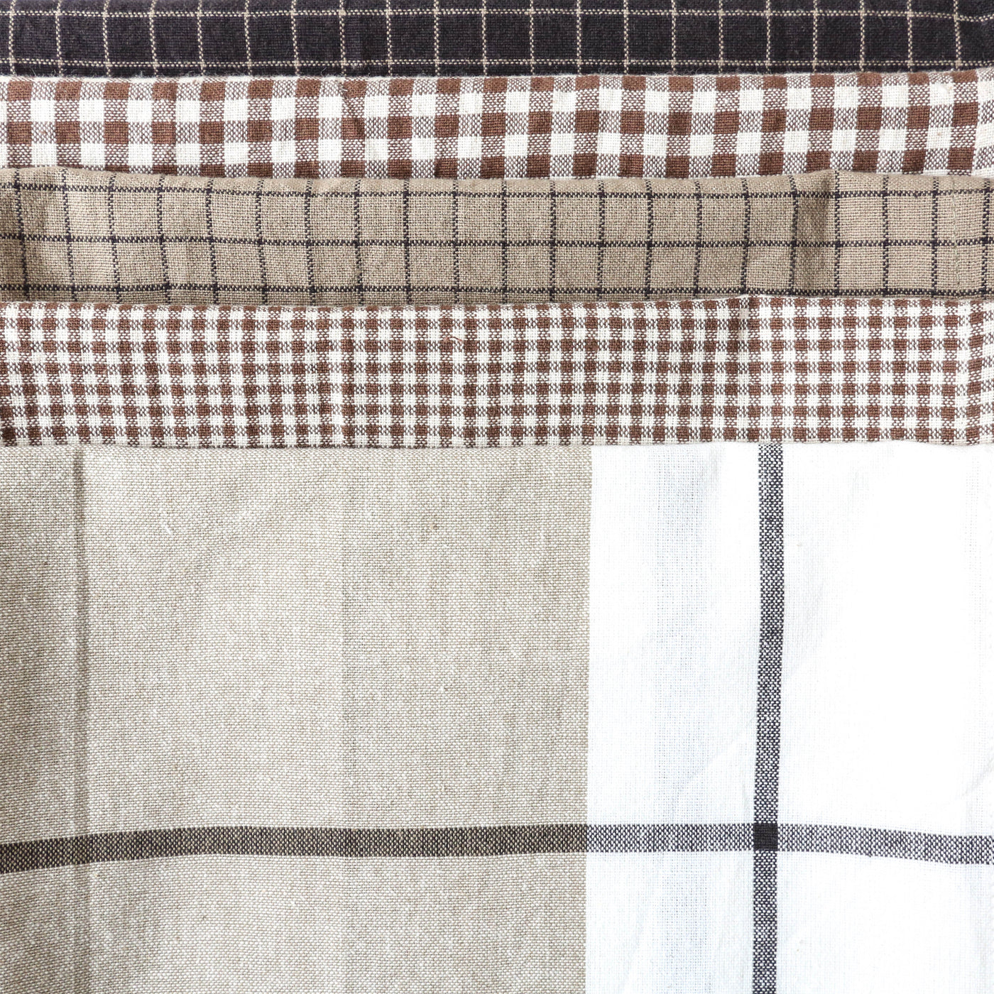 Soft Cotton Checked Tea Towels