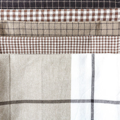Soft Cotton Checked Tea Towels