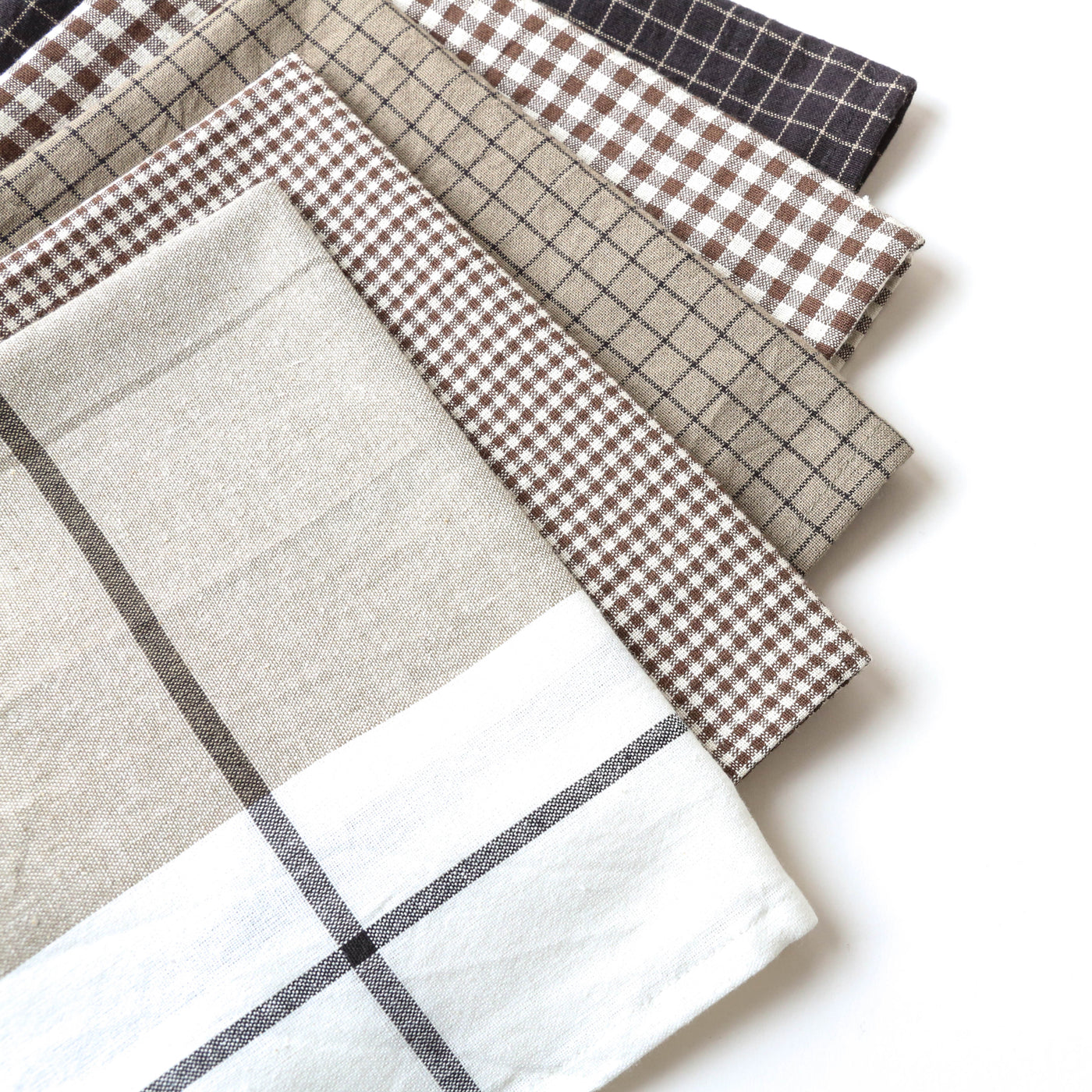 Soft Cotton Checked Tea Towels