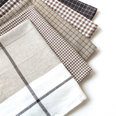 Soft Cotton Checked Tea Towels