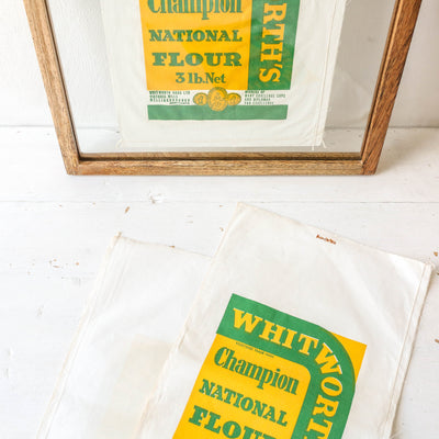 Vintage Fabric 'Whitworth's' Flour Bag