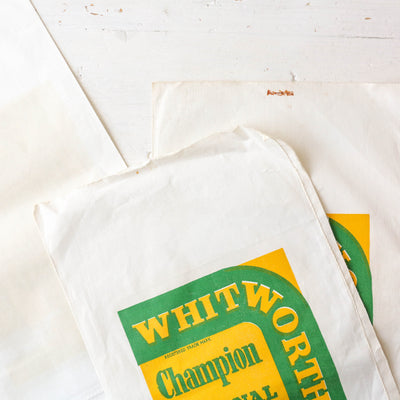 Vintage Fabric 'Whitworth's' Flour Bag