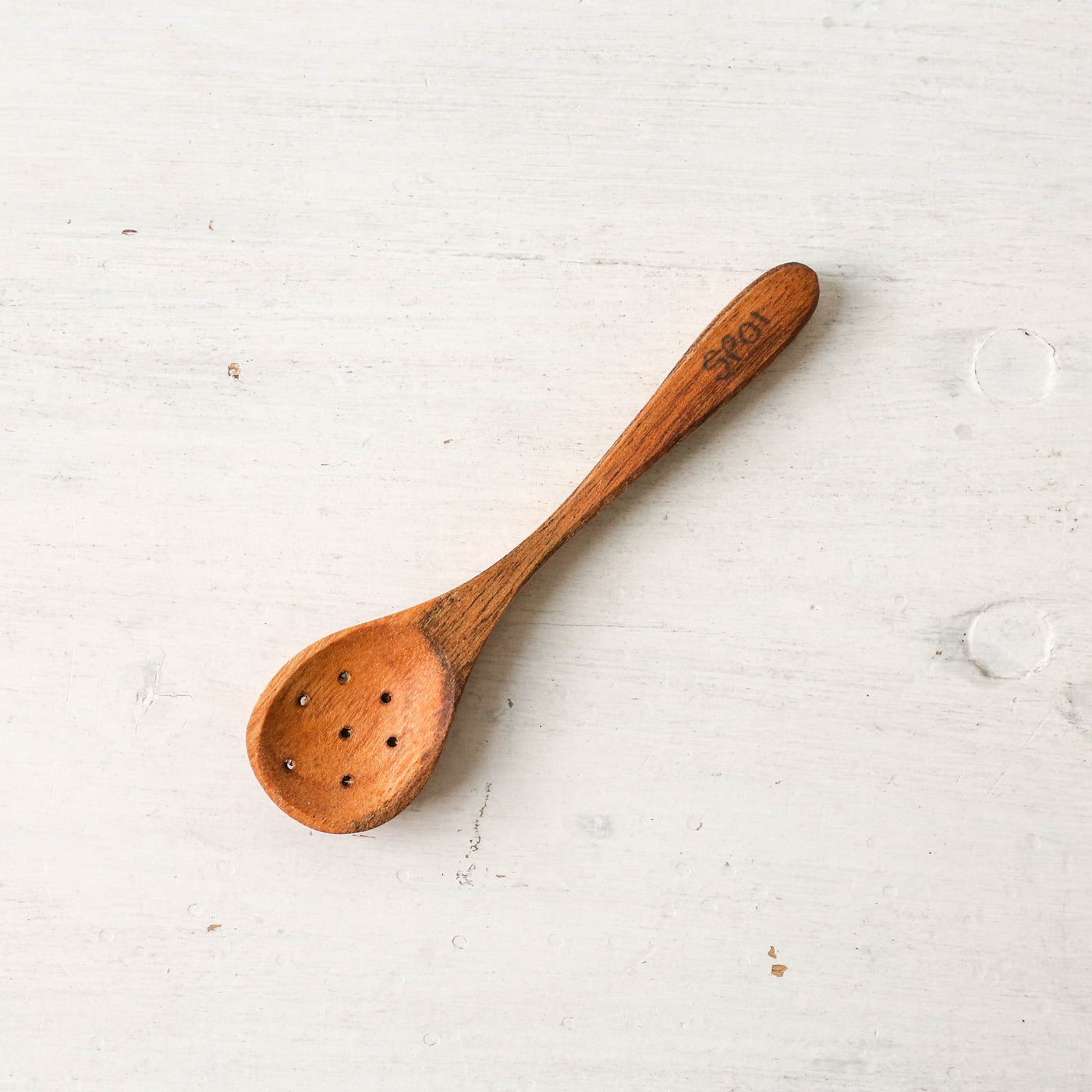 Acacia Wood Spoon with Holes