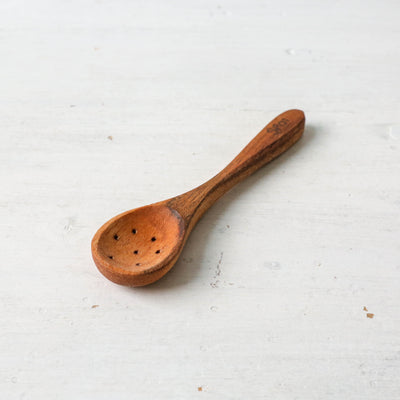 Acacia Wood Spoon with Holes