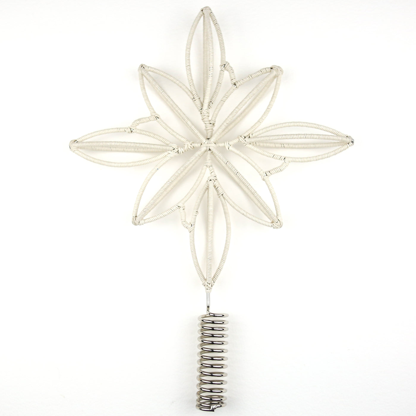 SALE Cotton Wrapped Star Christmas Tree Topper