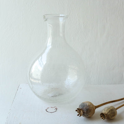Handmade Glass Jug - Clear