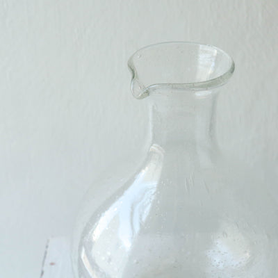 Handmade Glass Jug - Clear