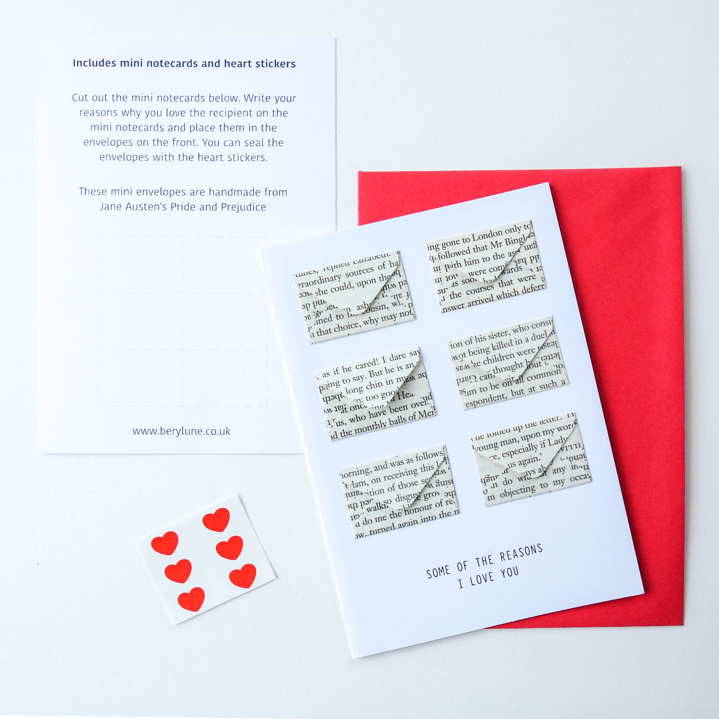 Six Love Note Mini Envelope Card – Berylune