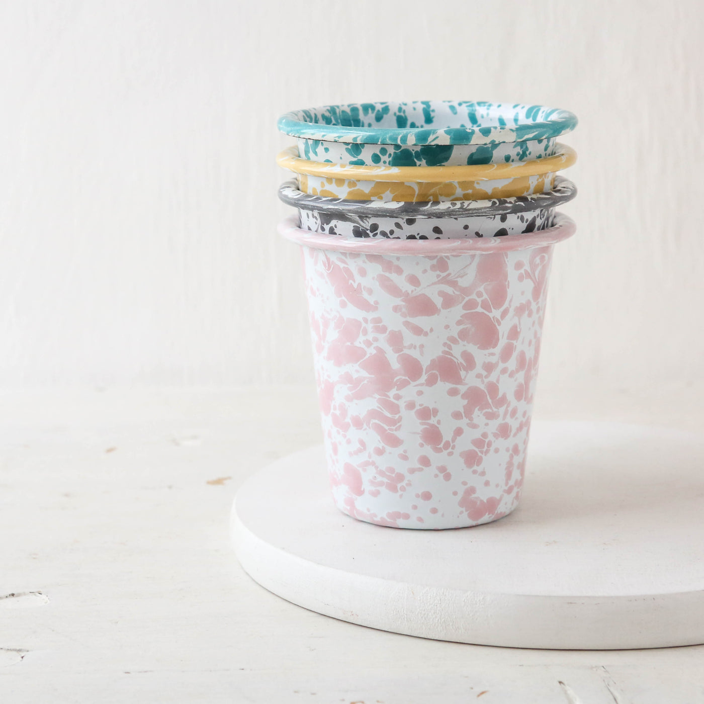 SALE Splatter Enamel 10oz Short Tumbler