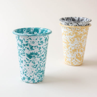 SALE Splatter Enamel 14oz Tall Tumbler