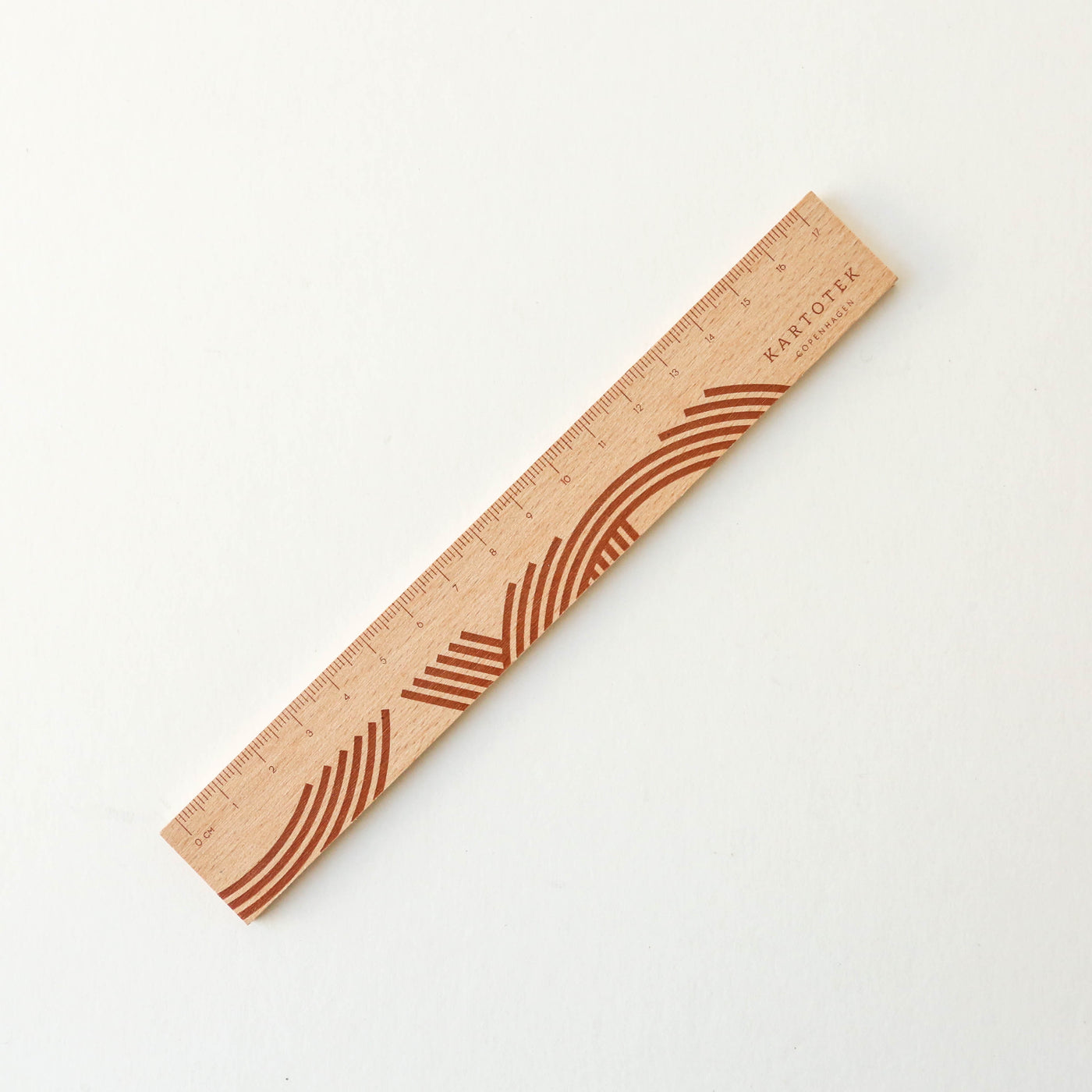 Organic Lines Wooden Rulers