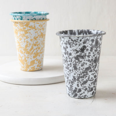 SALE Splatter Enamel 14oz Tall Tumbler