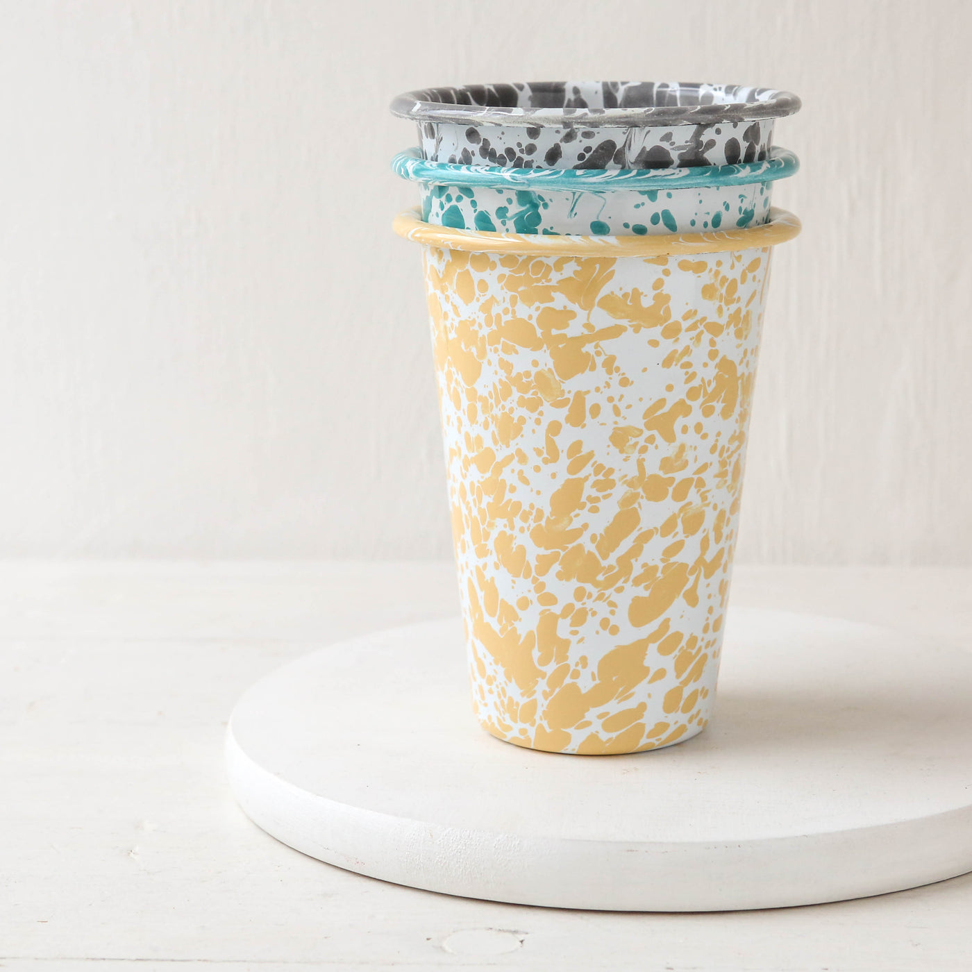 SALE Splatter Enamel 14oz Tall Tumbler