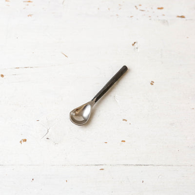 Salt Spoon With Rustic Handle
