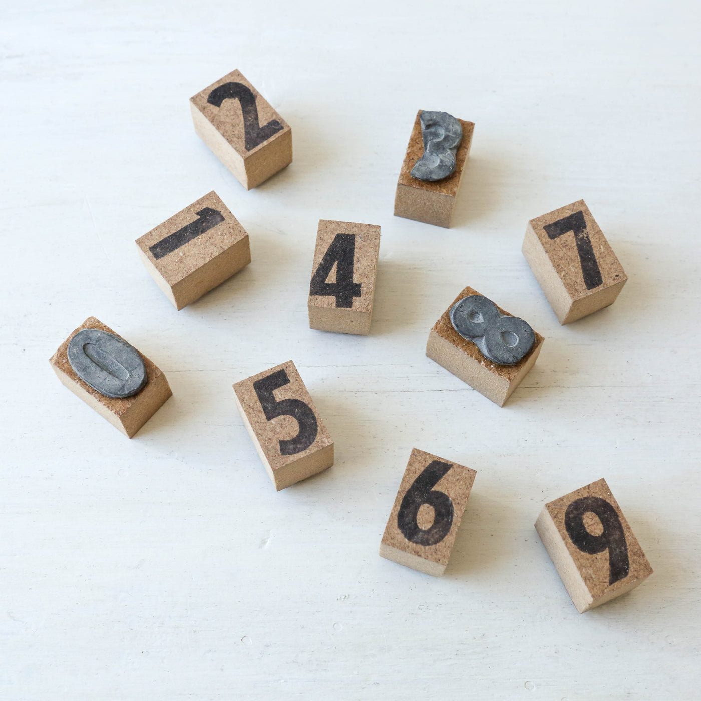 Rustic Number Stamp Set