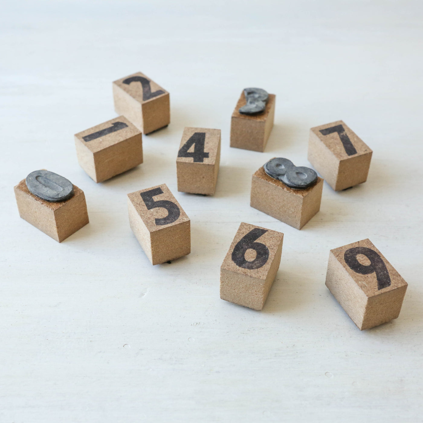 Rustic Number Stamp Set