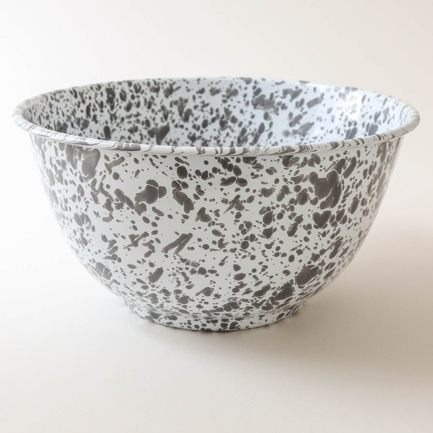 SALE Splatter Enamel Large Salad Bowl