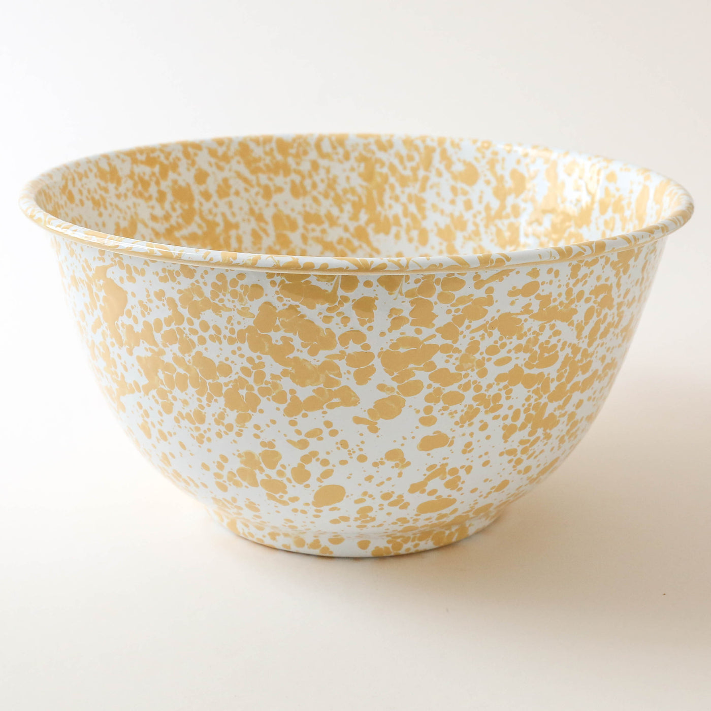 Splatter Enamel Large Salad Bowl