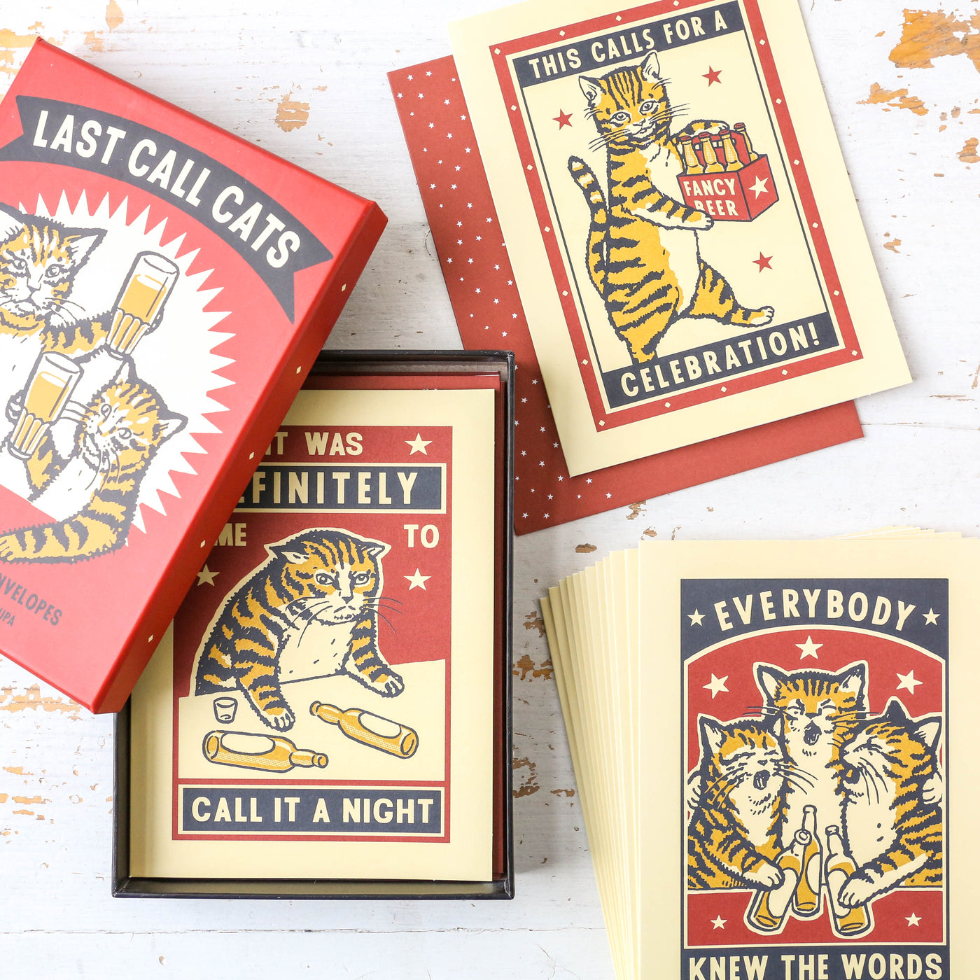 Last Call Cats Boxed Notecard Set